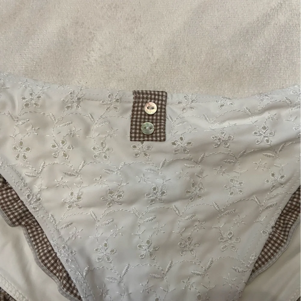 New! Frankie's Bikinis x Sydney Sweeney Chiara Bikini Briefs eyelet 3906
